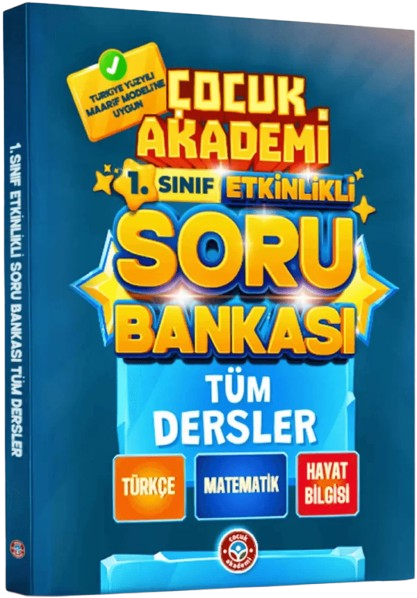 Çocuk Akademi 1. Sınıf Tüm Dersler Etkinlikli Soru Bankası Çocuk Akademi