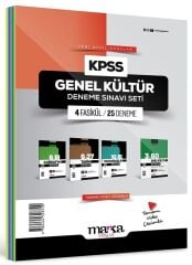 Marka 2025 KPSS Genel Kültür-Tarih-Coğrafya-Vatandaşlık 4 Fasikül 25 Deneme Set Marka Yayınları