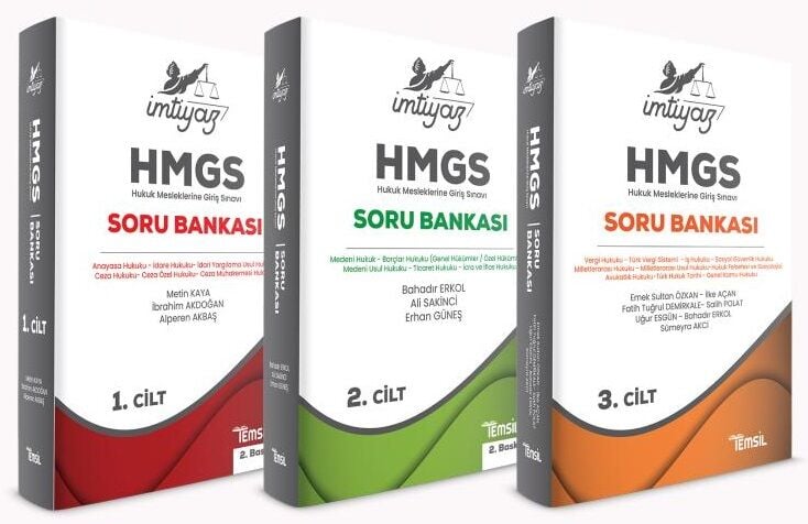 Temsil İMTİYAZ HMGS Soru Bankası 3 Cilt Set Temsil Kitap Yayınları