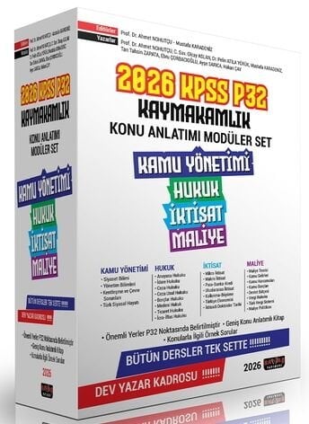 Savaş 2026 KPSS A Grubu P32 ve Kaymakamlık Konu Anlatımlı Modüler Set - Ahmet Nohutçu Savaş Yayınları