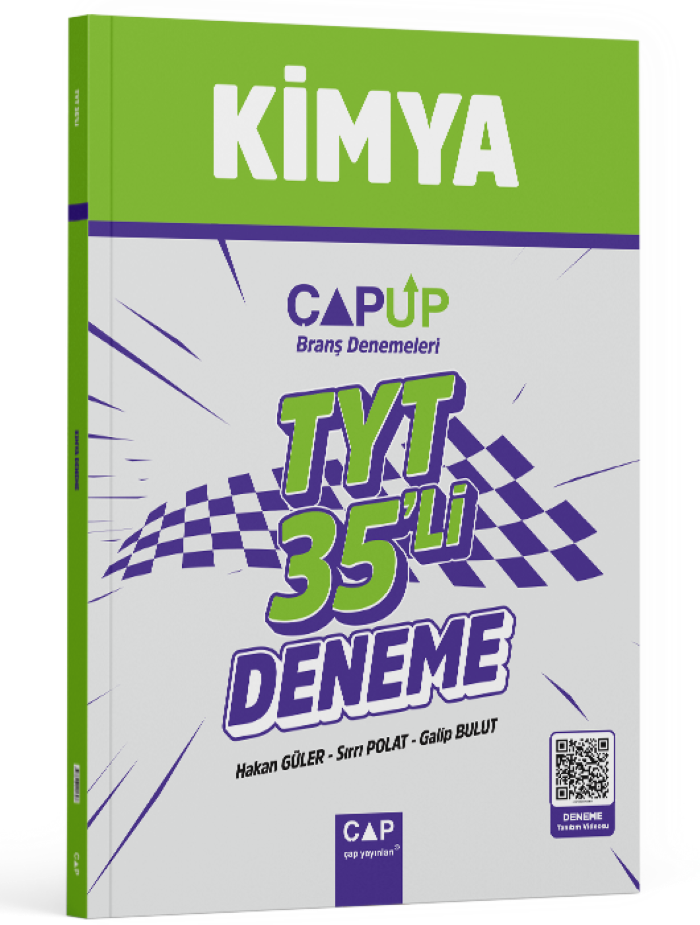 Çap Yayınları YKS TYT Kimya 35 li UP Deneme Video Çözümlü Çap Yayınları