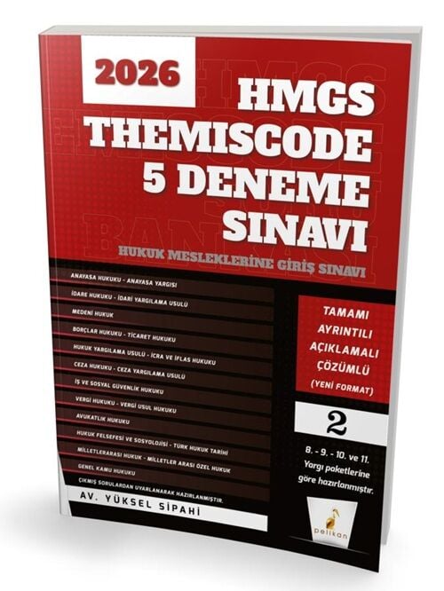 Pelikan 2026 HMGS Themiscode 5 Deneme Çözümlü - Yüksel Sipahi Pelikan Yayınları