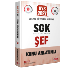 Data 2027 GYS SGK Şef Konu Anlatımlı Görevde Yükselme Data Yayınları