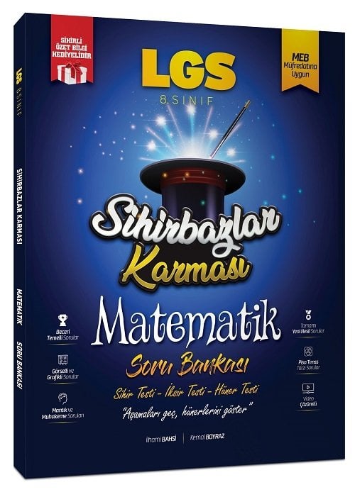 Sihirbazlar Karması 8. Sınıf LGS Matematik Soru Bankası Sihirbazlar Karması