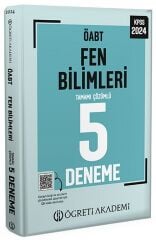 SÜPER FİYAT - Öğreti 2025 ÖABT Fen Bilimleri Öğretmenliği 5 Deneme Çözümlü Öğreti Akademi