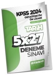 İstikrar Akademi 2024 KPSS Lise Ortaöğretim Ön Lisans Tarih 5x27 Deneme İstikrar Akademi