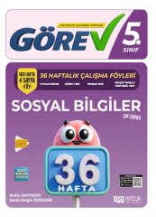 Nitelik 5. Sınıf Sosyal Bilgiler Görev 36 Haftalık Çalışma Föyleri Nitelik Yayınları