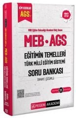 Pegem 2025 MEB-AGS Eğitimin Temelleri ve Türk Milli Eğitim Sistemi Kim Korkar Soru Bankası Çözümlü Pegem Akademi Yayınları