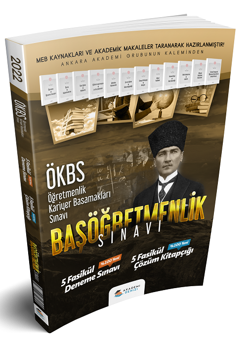 SÜPER FİYAT - Akademi Denizi 2022 MEB ÖKBS Başöğretmenlik 5 Deneme Fasikül Çözümlü Akademi Denizi
