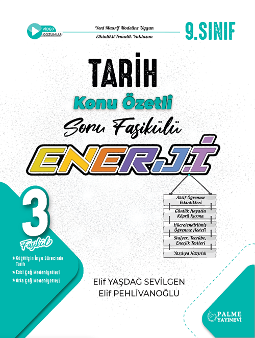 Palme 9. Sınıf Tarih Enerji Konu Özetli Soru Fasikülleri Palme Yayınları