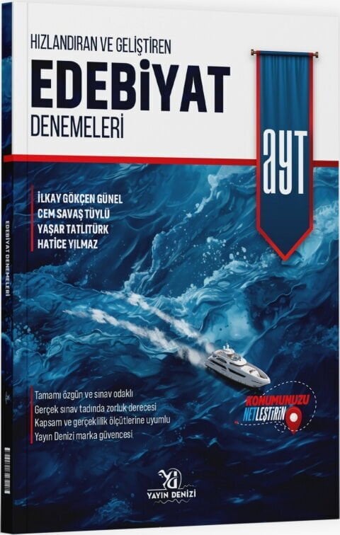 Yayın Denizi YKS AYT Edebiyat Hızlandıran ve Geliştiren Denemeleri Çözümlü Yayın Denizi Yayınları