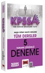 Yargı 2025 KPSS A Grubu 5 Deneme Çözümlü Yargı Yayınları