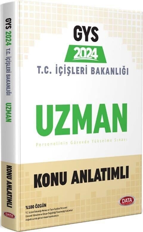 SÜPER FİYAT - Data 2024 GYS İçişleri Bakanlığı Uzman Konu Anlatımlı Görevde Yükselme Data Yayınları