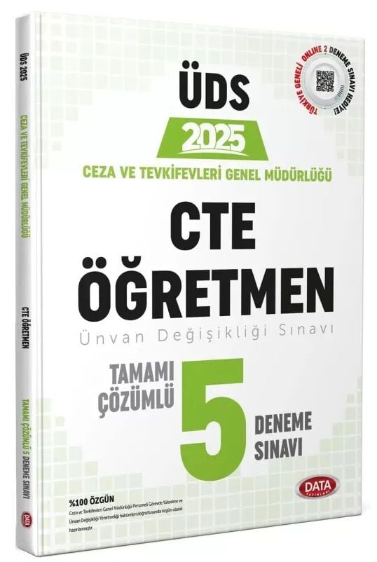 Data 2025 GYS ÜDS Ceza ve Tevkifevleri Öğretmen 5 Deneme Çözümlü Ünvan Değişikliği Data Yayınları