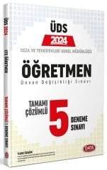 Data 2024 GYS ÜDS Ceza ve Tevkifevleri Genel Müdürlüğü Öğretmen 5 Deneme Çözümlü Ünvan Değişikliği Data Yayınları