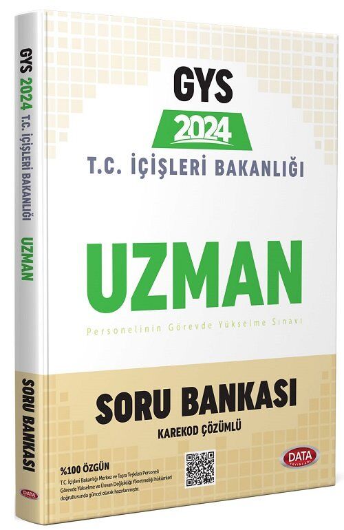SÜPER FİYAT - Data 2024 GYS İçişleri Bakanlığı Uzman Soru Bankası Görevde Yükselme Data Yayınları