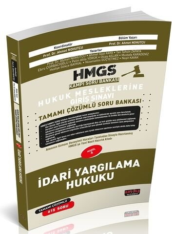 Savaş 2025 HMGS Kampı İdari Yargılama Hukuku Soru Bankası Çözümlü - Ahmet Nohutçu Savaş Yayınları