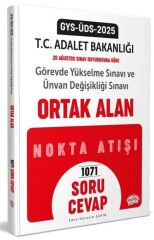 Editör 2025 GYS ÜDS Adalet Bakanlığı Ortak Alan Nokta Atışı Soru Cevap Görevde Yükselme Ünvan Değişikliği Editör Yayınları