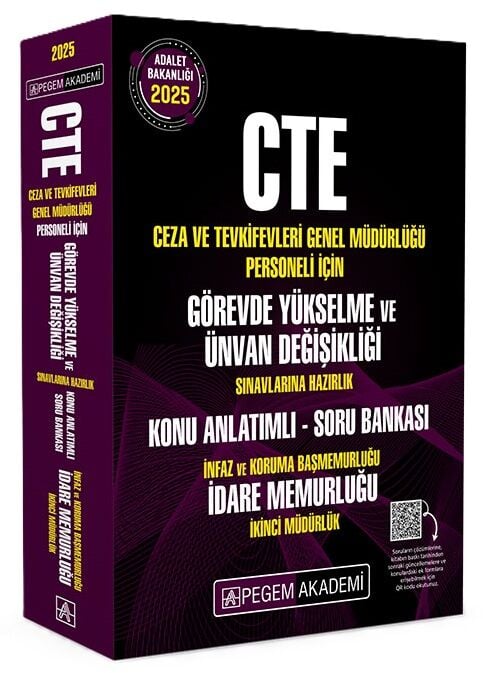 Pegem 2025 GYS Ceza Tevkifevleri İnfaz Koruma Başmemurluğu, İdare Memurluğu, İkinci Müdürlük Konu Anlatımlı Soru Bankası Görevde Yükselme Pegem Akademi Yayınları