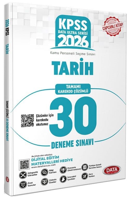 Data 2026 KPSS Tarih Ultra 30 Deneme Çözümlü Data Yayınları