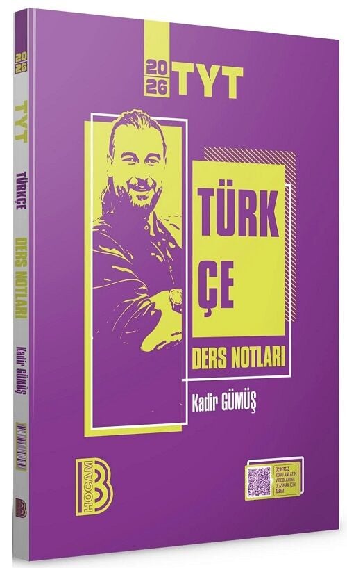 Benim Hocam 2026 YKS TYT Türkçe Ders Notları - Kadir Gümüş Benim Hocam Yayınları