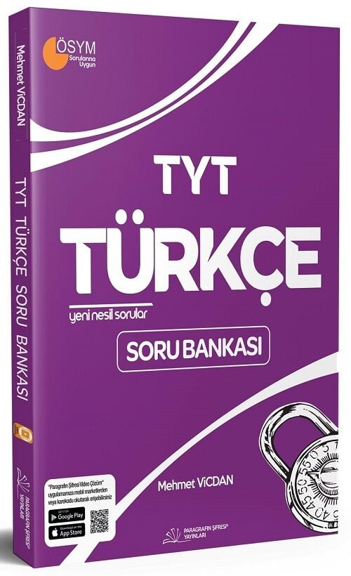Paragrafın Şifresi YKS TYT Türkçe Soru Bankası - Mehmet Vicdan Paragrafın Şifresi Yayınları
