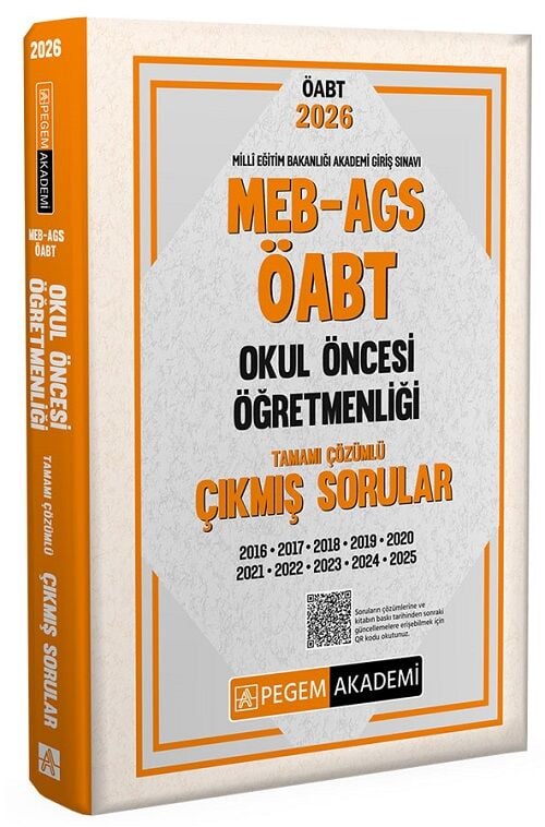 Pegem 2026 ÖABT MEB-AGS Okul Öncesi Öğretmenliği Çıkmış Sorular Çözümlü Pegem Akademi Yayınları