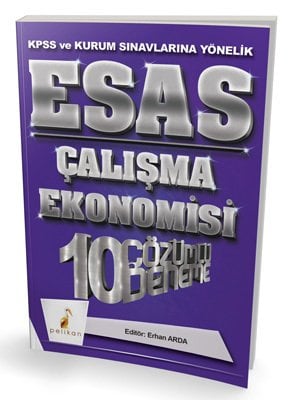 Pelikan KPSS A Grubu ESAS ÇEKO Çalışma Ekonomisi 10 Deneme Çözümlü Pelikan Yayınları