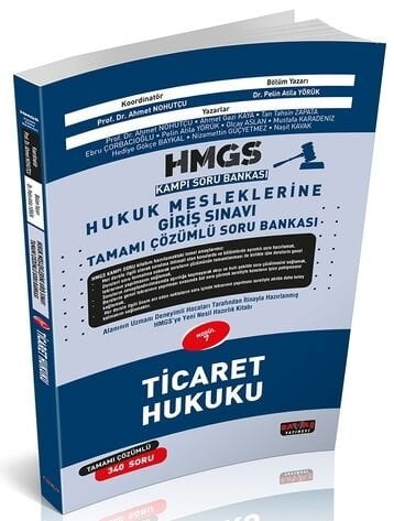 Savaş 2025 HMGS Kampı Ticaret Hukuku Soru Bankası Çözümlü - Pelin Atila Yörük Savaş Yayınları