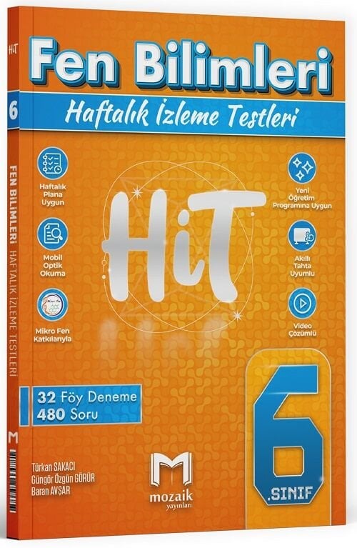 Mozaik 6. Sınıf Fen Bilimleri HİT 32 Deneme Mozaik Yayınları