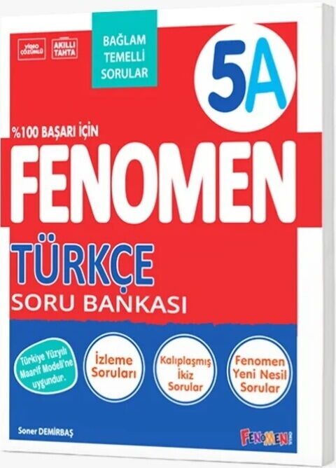 Fenomen Okul 5. Sınıf Türkçe Fenomen A Maarif Modeli Soru Bankası Fenomen Okul Yayınları
