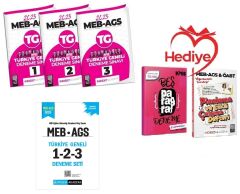 Pegem + İndeks 2025 MEB-AGS Türkiye Geneli 3+3 Deneme 6 lı Set  (1-2-3) Pegem + İndeks Akademi Yayınları - HEDİYELİ