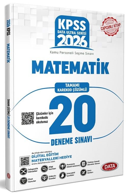 Data 2026 KPSS Matematik Ultra 20 Deneme Çözümlü Data Yayınları