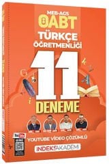İndeks Akademi 2026 ÖABT MEB-AGS Türkçe Öğretmenliği 11 Deneme Youtube Video Çözümlü - Enes Kaan Şahin İndeks Akademi Yayıncılık