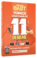 İndeks Akademi 2026 ÖABT MEB-AGS Türkçe Öğretmenliği 11 Deneme Youtube Video Çözümlü - Enes Kaan Şahin İndeks Akademi Yayıncılık