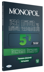 SÜPER FİYAT - Monopol 2024 İcra Müdür ve Yardımcılığı 5 Deneme Çözümlü Monopol Yayınları