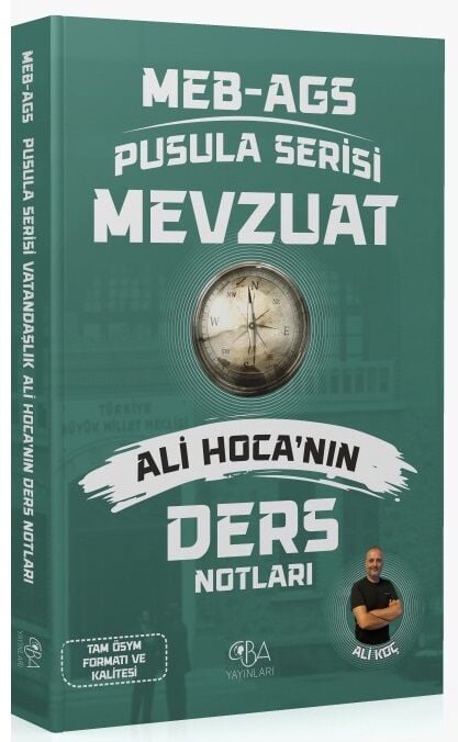 CBA Yayınları 2026 MEB-AGS Mevzuat Ders Notları Pusula Serisi - Ali Koç CBA Yayınları