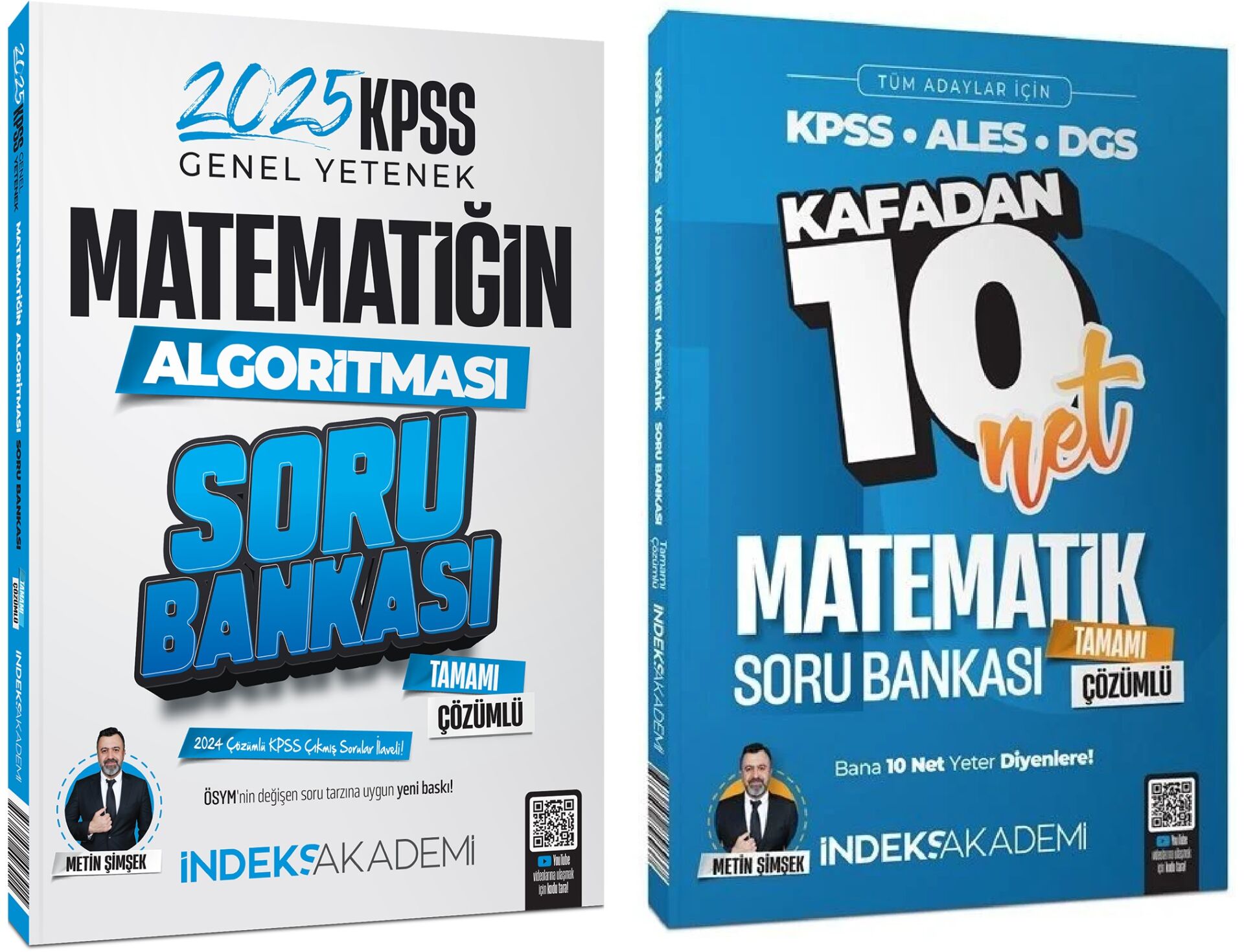 SÜPER FİYAT - İndeks Akademi 2025 KPSS Matematik Matematiğin Algoritması Kafadan 10 Net Soru Bankası 2 li Set - Metin Şimşek İndeks Akademi Yayıncılık