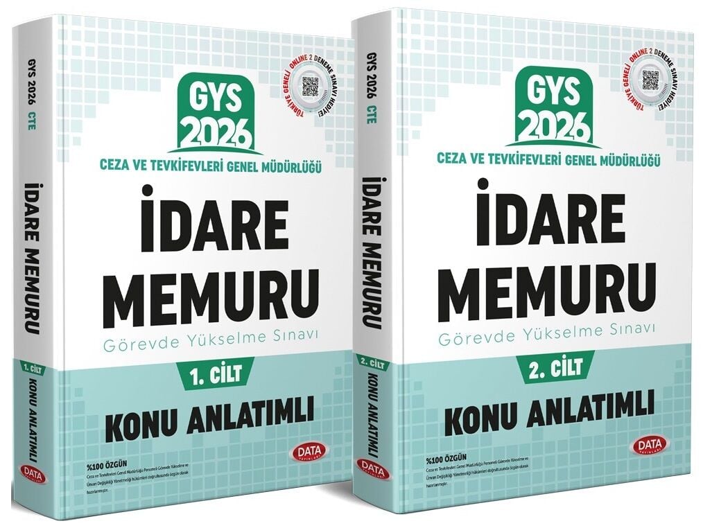Data 2026 GYS Ceza ve Tevkifevleri İdare Memuru Konu Anlatımlı Hazırlık Kitabı Seti Görevde Yükselme Data Yayınları
