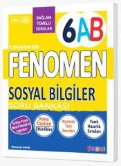 Fenomen Okul 6. Sınıf Sosyal Bilgiler Fenomen A-B Maarif Modeli Soru Bankası Fenomen Okul Yayınları