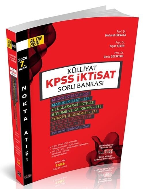 Savaş 2026 KÜLLİYAT KPSS A Grubu İktisat Soru Bankası 7. Baskı Savaş Yayınları