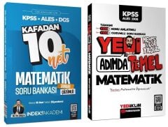 Yediiklim + İndeks KPSS DGS ALES 7 Yedi Adımda Temel Matematik Konu Anlatımlı Soru Bankası 2 li Set - Mehmet Bilge Yıldız Yediiklim Yayınları
