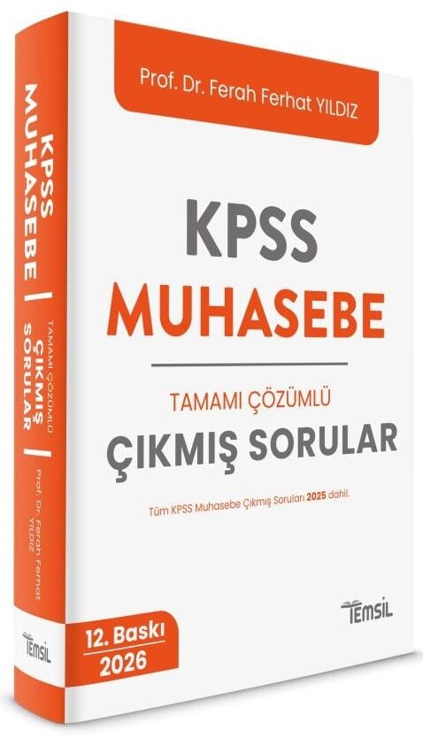 Temsil 2026 KPSS A Grubu Muhasebe Çıkmış Sorular Çözümlü 12. Baskı - Ferhat Yıldız Temsil Yayınları