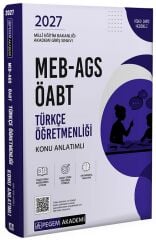 Pegem 2027 ÖABT MEB-AGS Türkçe Öğretmenliği Konu Anlatımlı Pegem Akademi Yayınları