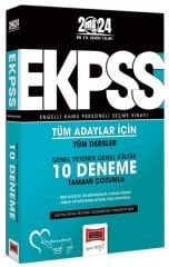 Yargı 2024 EKPSS 10 Deneme Çözümlü Yargı Yayınları