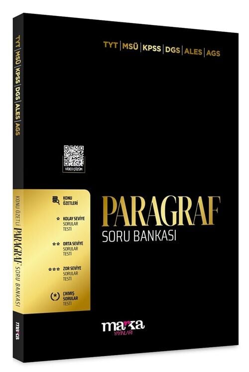 Marka 2026 KPSS TYT MSÜ DGS ALES MEB-AGS Paragraf Soru Bankası Çözümlü Marka Yayınları
