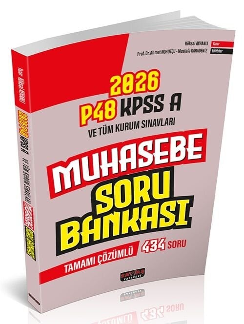Savaş 2026 KPSS A Grubu P48 Muhasebe Soru Bankası - Köksal Ayhanlı Savaş Yayınları