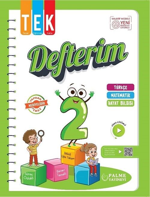 Palme 2. Sınıf TEK Defterim Palme Yayınları