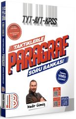 Benim Hocam 2025 TYT AYT KPSS Taktiklerle Paragraf Soru Bankası Video Çözümlü - Kadir Gümüş Benim Hocam Yayınları