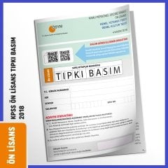 İnformal 2018 KPSS Sınavı Ön Lisans Tıpkı Basım Türkiye Geneli Deneme Dijital Çözümlü İnformal Yayınları